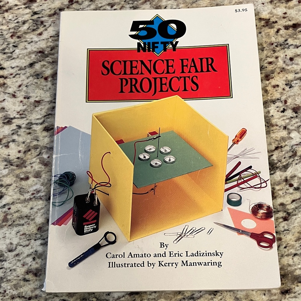Vintage 50 Nifty Science Fair Project Book STEM Fun & Homeschool Ideas Education